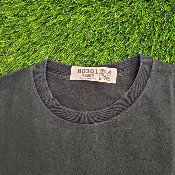 Flaming Skull Shirt Medium 21x27 Black - Picture 8 of 11